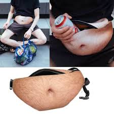 Fashion Dadbag Fanny Pack Novelty Dad Bod Hairy Beer Belly Waist Unisex  Bags Men | eBay