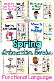 Teach Students About Spring And Develop Functional Language With These Interactive Books These Adapted Bo Interactive Book Special Education Autism Activities