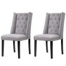Small table and 2 chairs breakfast kitchen dining room furniture set wooden new. Dining Chairs Set Of 2 Dining Room Chairs For Living Room Kitchen Chairs Parsons Chair Mid Century Modern Chair Upholstered For Restaurant Home Grey Buy Online In Botswana At Botswana Desertcart Com Productid