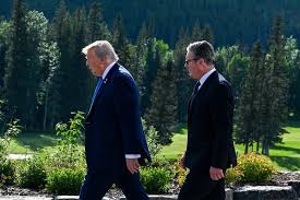 Discussing Tariffs and Gaza