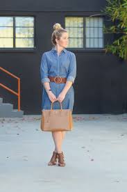 How To Style Denim Shirt Dress Denim Dress Fall Denim Dress Outfit Denim Shirt Dress Outfit