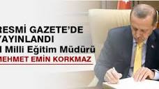 Resmi gazete'de yayınlandı: İl milli eğitim müdürü yine Mehmet ...