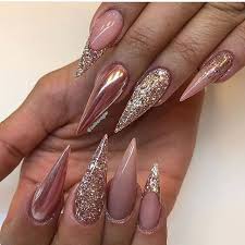 Acrylic nails are a quick way to get the long nails you've always wanted, but they're a commitment. Glitter Ombre Nail Ideas Novocom Top