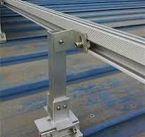Solar Panel Mount Set With 12 Cm Aluminium Profile Rails, 30-35 Mm  Adjustable Solar Panel Mount Kit With 4 End Clamps And 2 Centre Clamps, For  Flat ...