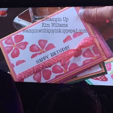 If you find that you are bitten by the card making bug, you will find it helpful to look at magazines, books and the web for inspiration. On Stage Live 2016 Slc Stampin With Kjoyink