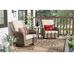 Wilson Fisher Oakmont Small Space Porch Gliders Set Big Lots Big Lots Patio Furniture 3 Piece Patio Set Outdoor Rugs Patio