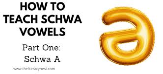 Practice using schwa with the voice recording tools. How To Teach Schwa Vowels Part One Schwa A The Literacy Nest