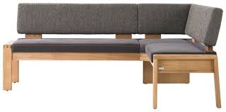 Eckbank In Holz Textil Braun Eichefarben Eckbank Eckbank Kuche Sitzecke