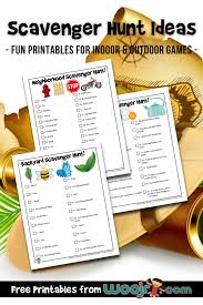 Dont panic , printable and downloadable free scavenger hunt template word fill online printable we have created for you. Scavenger Hunt Ideas For Kids Woo Jr Kids Activities