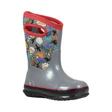 Childrens Bogs Classic Size 9 M Gray Multi Classic Super Hero