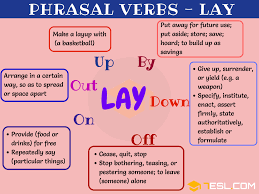 Lay someone out (informal) knock out, fell, floor, knock unconscious, knock for six, kayo (slang) he turned round, marched over to the man, and just laid him out. 12 Phrasal Verbs With Lay Lay Down Lay Off Lay On Lay Out 7esl