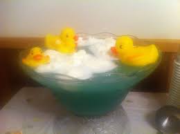 It celebrates the delivery or expected birth of a child or the transformation of a woman into a mother. Baby Shower Punch Baby Bath Blue Hawaiian Punch Pineapple Juice Ginger Ale Rubber Duckies And Pineapple She Baby Shower Punch Shower Food Baby Shower