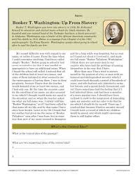 Use these printable worksheets to learn all about the revolutionary war, america's founding fathers, and the declaration of independence. Booker T Washington Up From Slavery Black History Month Worksheets