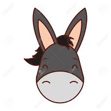Find illustrations of donkey cartoon. Cute Head Donkey Cartoon Animal Wild Vector Illustration Royalty Free Cliparts Vectors And Stock Illustration Image 110828596