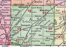 Cass County Michigan 1911 Map Rand Mcnally Cassopolis Dowagiac Edwardsburg Glenwood Marcellus Vandalia Jones Union Pokagon County Map Map Michigan