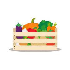 Wooden Box Full Of Fresh Vegetables Agriculture Aid Autumn Png And Vector With Transparent Background For Free Download Farmers Market Decor Wooden Boxes Vegetables
