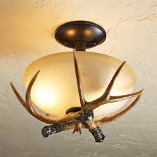 We have a wide variety of lamps and light fixtures to fit your lake home or cabin. Chandeliers Ceiling Fixtures Antler Ceiling Lamp 3 Light Semi Flush Mount Fixture Rustic Lighting Cabin Decor Opstinains Net