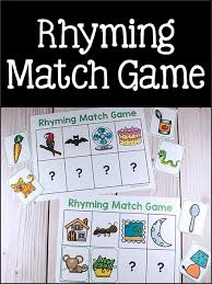 There are many fun ways to teach rhyming words. Rhyming Match Games Prekinders
