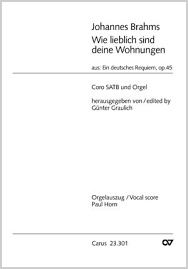 Wie lieblich sind deine wohnungen, herr zebaoth! Johannes Brahms Wie Lieblich Sind Deine Wohnungen Noten Chormusik Kaufen