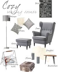 Gemutliche Leseecke Interior Justmyself Justmyself Fashion Blog Deutschland Collage Interieur Ikea Leseecke Stuhl Strandmon Grau Kissen Lam Diyapartment Diybaby Cozy Reading Corners Ikea Living Room Reading Corner