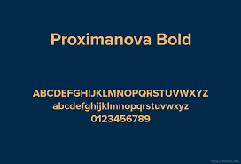 Proxima Nova Weights