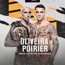 Oliveira verteidigt seinen gürtel erfolgreich gegen poirier. Oliveira Vs Poirier Live Follow Ufc 269 Live Streaming For Free