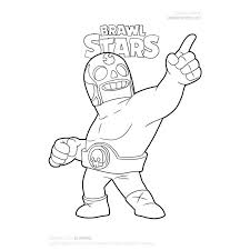 Im spiel greift gale gegner mit schneebällen an, die wenig schaden anrichten. Brawl Stars Kleurplaat El Primo 2020