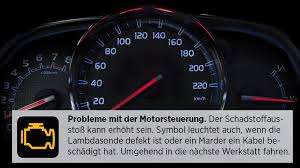 Kontrollleuchten Im Auto Probleme Mit Der Motorsteuerung Bestehen Wenn Diese Warnleuchte Erscheint