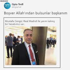 Rakiplerim alınmasın, galatasaray çok büyük marka. Opta Opta Troll Troll Optatrol Bosver Allah Indan Bulsunlar Baskanim Mustafa Cengiz Real Madrid Ile Yarim Kalmis Bir Hesabimiz Guldum Net Caps Arama Motoru