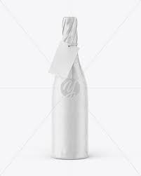 Download Wine Bottle In Kraft Paper Wrap Mockup In Bottle Mockups On Yellow Images Object Mockups