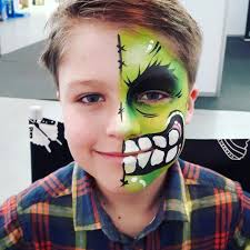 Superhelden Schminken Fasching Kinder Jungs Hulk Fasching Party Makeup Pintura Para Cara Ninos Pintura Cara Ninos Caras Pintadas