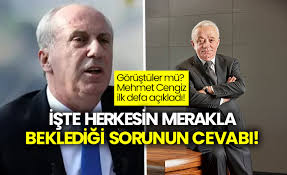 Enerji, maden ve turizm sektörlerinde görev aldı. Muharrrem Ince Ile Gorustuler Mu Mehmet Cengiz Ilk Defa Acikladi