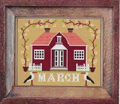 Small counted cross stitch rainbow quilt pattern. Needlepoint Kits How To Counted Cross Stitch Pattern I Ll Be Home Series Country Rustic Pattern Only Twin Peak Primitives July Cottage Patriotic Summer Decor