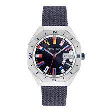 Area actions allows flying at walking speed only. Nautica Loves The Ocean Sustainable Flag Embellished Watch Nautica