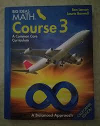 Big Ideas Math Student Textbook Course 3 Grade 8 Common Core 9781608406722 Big Ideas Math Math Textbook