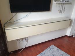 (1) attach drawer back to drawer base with 1 1/4 screws, ensuring drawer back is flush with drawer base. Ikea Besta Burs Wall Cabinet Furniture Shelves Drawers On Carousell