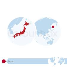 1,499 likes · 16 talking about this. Japan On World Globe With Flag And Stock Vector Colourbox