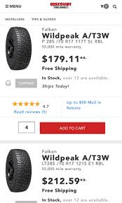 What falken tire were you running? Packed With Technology Falken Wildpeak A T3w Page 171 Tacoma World