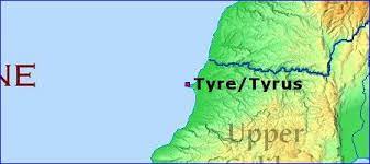 Map - Tyre/Tyrus - Biblebento.com