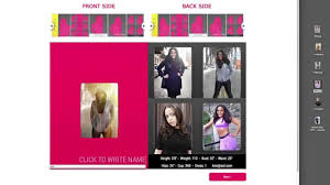 Personalize it with photos & text or purchase as is! Make Your Own Modeling Comp Card Youtube