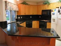 black galaxy granite kitchen countertop