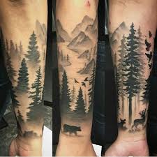 Wald Tattoo Symbolische Bedeutung Attraktive Designideen Tattoos Tattoosformen Sleeve Tattoos For Women Tattoos Tattoos For Guys