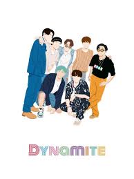 Bts (방탄소년단) 'dynamite' official mv. Bts Dynamite Poster Bts Dynamite Printable Bts Sticker Kpop Etsy In 2021 Bts Shirt Bts Drawings Cute Stickers