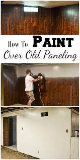 how to paint over old paneling with a paint sprayer paneling makeover wood paneling makeover painting wood paneling