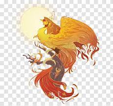 In looks, the greek phoenix was a red and gold feathered bird who's appearance was so bright it shone with pure sunlight, which accounts for its nickname of firebird. Phoenix Legendary Creature Greek Mythology Mythical Transparent Png