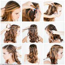 Pour réaliser simplement et rapidement cette jolie coiffure en un. Epingle Sur Projets A Essayer