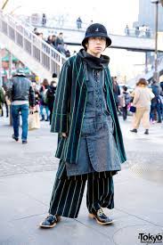 Japanese Streetwear Style W Kidill Coat Kangol Bucket Hat Vintage Shoes Japanese Streetwear Harajuku Fashion Street Japanese Street Fashion