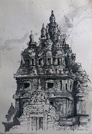 Download gambar sketsa candi yang mudah digambar sketch gambar co id. Pin Di Candi