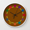 Time After Time Wall Clock by Elizabeth Meggs | Society6