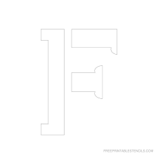 Custom stencil letters 6 inch can be read from 100 feet and are better than the competitors because the plastic weighs a little more so lays flatter. Printable 6 Inch Letter Stencils A Z Free Printable Stencils Com Free Stencils Printables Stencils Printables Large Letter Stencils